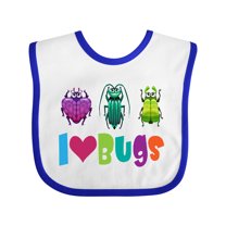 Inktastic I Love Bugs Boys or Girls Baby Bib
