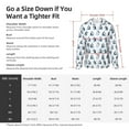 thumbnail image 5 of Gaeub Skiing Penguin Funny Men's and Women's UPF 50+ Long-Sleeved Sun Protection Clothing, Fishing Shirt Long Sleeve Zip-Small, 5 of 7