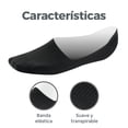 thumbnail image 3 of Calcetines Invisibles para Hombre Gaon Calcetines Cortos de Algodón 6 Piezas Negro Grande, 3 of 5
