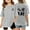 Grey, variant on Children Ba Fang Lai Cai Graphic T Shirt Casual Loose Fit Short Sleeve Tee With Print Comfortable Blend Top For Kids Toddler And Youth