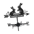 thumbnail image 1 of harayaa Decorative Metal Weather Vane, Durable Wind Direction Accessory for Garden Roof, Bunny, 1 of 8