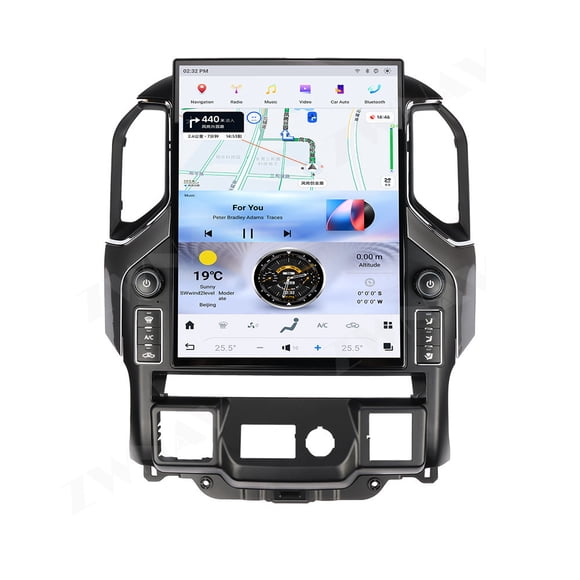 ZWNAV 15.6 inches Vertical Screen Android 13 Car Multimedia Player For GMC SIERRA for Chevrolet Silverado 2019-2021 GPS radio stereo head unit