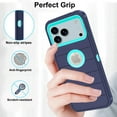 thumbnail image 4 of Asuwish Compatible with iPhone 17 Pro Max 6.9 inch Phone Case Hybrid Rugged Shockproof Hard Protective Drop Proof Full Body Heavy Duty Mobile Cell Cover for i Phone17 17P i17 17ProMax Women Men Blue, 4 of 6