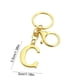 thumbnail image 3 of 1 llavero de metal con letras doradas de la A a la Z, ideal como regalo de Navidad, para decorar el hogar otoñal o para decorar la habitación., 3 of 6