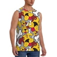 thumbnail image 2 of Daiia Cute Dog Printed Men's Tank Tops,Casual Soft Sleeveless Gym Muscle Shirts Bodybuilding Tee-XX-Large, 2 of 8