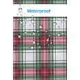 thumbnail image 2 of Kane Holiday PEVA Vinyl Tablecloth, Red and Green Tartan Plaid,  Flannel Backed 60 inches, 2 of 7