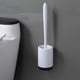 thumbnail image 4 of Escobilla y soporte de silicona para inodoro, juego de portaescobillas de baño, Kit de cepillo de limpieza de inodoro de silicona mejorado, juego de soporte de secado, 4 of 5