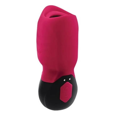 Gender X Body Kisses Rechargeable Vibrating Silicone Suction Massager Red