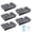 Black, variant on JORKING Seedling Trays Seed Starter Tray, 5-Pack 200 Cells Mini Propagator Plant Greenhouse Grow Kit with Humidity Vented Domes and Base for Seeds' Starting, Green