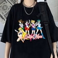 thumbnail image 4 of Camiseta feminina manga curta fofa em anime com estampa de Sailor Moonpangjing, 4 of 4