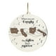 thumbnail image 1 of Cuando Eres Familia, Las Millas No Importan. Millas De Distancia. Familia Lejana. Amigos. Hermanos. Hermanas. Mapa Del Estado. Adorno De Madera De 2 Capas. Colgante De Madera Navideño., 1 of 7