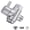 Faucet Valve A, variant on Faucet Valve B 3 Way Brass Chrome Plated Water Diverter for Bathroom Kitchen Sink