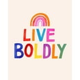 thumbnail image 3 of Barnes, Victoria 20x24 Black Modern Framed Museum Art Print Titled - Love Loudly I, 3 of 5