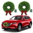 thumbnail image 1 of Corona de Navidad para coche con LED, diseño de Ovsor, decoración de coche, 2 unidades, 1 of 6