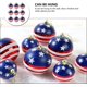 thumbnail image 4 of 9 Piezas Adornos de Bolas Patrióticas Adornos de Bandera Americana 4 de Julio Decoración de Bolas Colgantes para Fiesta del Día de la Independencia de EE. UU. Suministros para Fiestas Temáticas. Afortunado Sencillez, 4 of 4