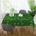 thumbnail image 6 of Coolnut St Patrick Clover Shamrock Tablecloth Rectangle Colorful Table Cloth Large Square Table Cover for Dining Kitchen Party 60"x108" Decor Gift, 6 of 7
