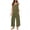 Army Green, variant on Womens Waffle Knit Jumpsuit Casual Wide Leg Jumpsuits Oversized Long Rompers Open Back Loose Overalls, Limited Time Clearance ###