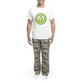 thumbnail image 5 of CafePress - Ukraine Flag Ukrainian Pride Peace Symbol Pajamas - Men's Light Loose Fit Cotton Pajama Set, 5 of 7
