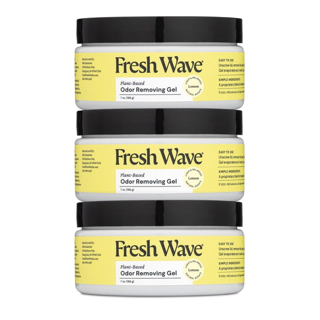 Gel eliminador de olores Fresh Wave Lemon, 200 ml, paquete de 3