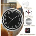 thumbnail image 2 of Silent Wall Clock Battery Operated,Modern Metal Wall Clock Decorative for Living Room/Kitchen/Home/Office/School,12 inch, 2 of 7