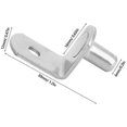 thumbnail image 2 of Support Pegs, Furniture Shelves Bracket with Wide Application & Durable Construction for Load-Bearing Capacity, Smooth Surface Nickel Plated L-Shaped Design for Cabinet, Wardrobe, 2 of 5