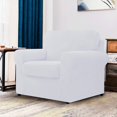 thumbnail image 2 of CHUN YI Stretch Checks Spandex Sofa Cover Separate Backrests Cushions Cover Slipcover, 2 of 5