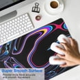 thumbnail image 4 of Colorful LinesLine Theme&nbsp;mouse Padswaterproofnon Slip&nbsp;for Office Home Work GamingmousepadRubber Base Mousepad with Stitched Edges 31.5x11.8inches, 4 of 7