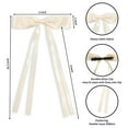 thumbnail image 3 of Ksopiavobs 6pcs Silky Satin Hair Bows Clips for Women Girls, Hair Bows Ribbons for Hair Bowknot Hair Clips with Long Tail, Cute Aesthetic Long Hair Accessories Barrettes with Bow (Black&White), 3 of 7