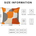 thumbnail image 2 of Orange And Grey Abstract Art Artwork Pillow Covers,Orange And Grey Abstract Art Artwork Throw Pillow Covers 24"×24" ,Living Room Sofa Couch Pillow Covers,Decorative Pillow Covers, 2 of 7