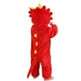 thumbnail image 5 of CYRBOKO Toddler Boys Girls Hooded One-pieces, Long Sleeve Loungewear Animal Shapes Unisex Thermal Toddlers Jumpsuits Red Size 12-18 Months, 5 of 9