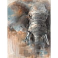 thumbnail image 2 of Key 25x32 White Modern Wood Framed Museum Art Print Titled - Savannah Elephant, 2 of 4
