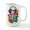 White, variant on - A Skeletal Figure With A T Shirt Featuring - 15 oz Ceramic Large White Novelty Mug