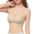 thumbnail image 4 of Njagoc3 Push Up Bras for Women Adjustable Straps Wireless Bra Breathable Soft Bra Seamless Daily Bra, 4 of 5