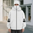 thumbnail image 2 of LiJinLong Balaclava Hoodie Zipper Men's Double Layered Hood Warm Fleece Lining Cold Weather Streetwear Hip Hop Y2K Fashion Urban Style S-XXL, 2 of 5