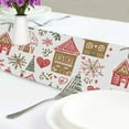 thumbnail image 4 of Yayeee Table Runner 70 inches Long Home Kitchen Dinning Party Decoration, Brown Nordic Christmas House, 4 of 7