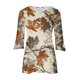 thumbnail image 5 of Fiudx Liquidación de Ahorros de Verano Camiseta Estampada a La Moda para Mujer, Blusa con Mangas 3/4, Camisetas Informales con Cuello En V, 5 of 5