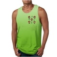 thumbnail image 1 of Camiseta sin mangas de cuello redondo para hombre, informal, a la moda, sin mangas, con estampado, cuello redondo, deportiva, de poliéster, 1 of 4