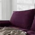 thumbnail image 6 of Pemberly Row 70" Square Arm Upholstered Velvet Sofa in Purple, 6 of 11