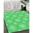 thumbnail image 3 of Ahgly Company Machine Washable Indoor Square Transitional Neon Green Area Rugs, 7' Square, 3 of 7
