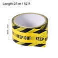 thumbnail image 2 of Caution Warning Stripe Sticker Adhesive Tape KEEP OUT Marking, 82 Ft x 2 Inch(LxW), Yellow Black, 2 of 5