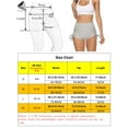thumbnail image 2 of PULLIMORE Women High Waist Yoga Shorts Textured Butt Lifting Summer Hot Pants For Beach Sport Gym (XL, Gray), 2 of 10
