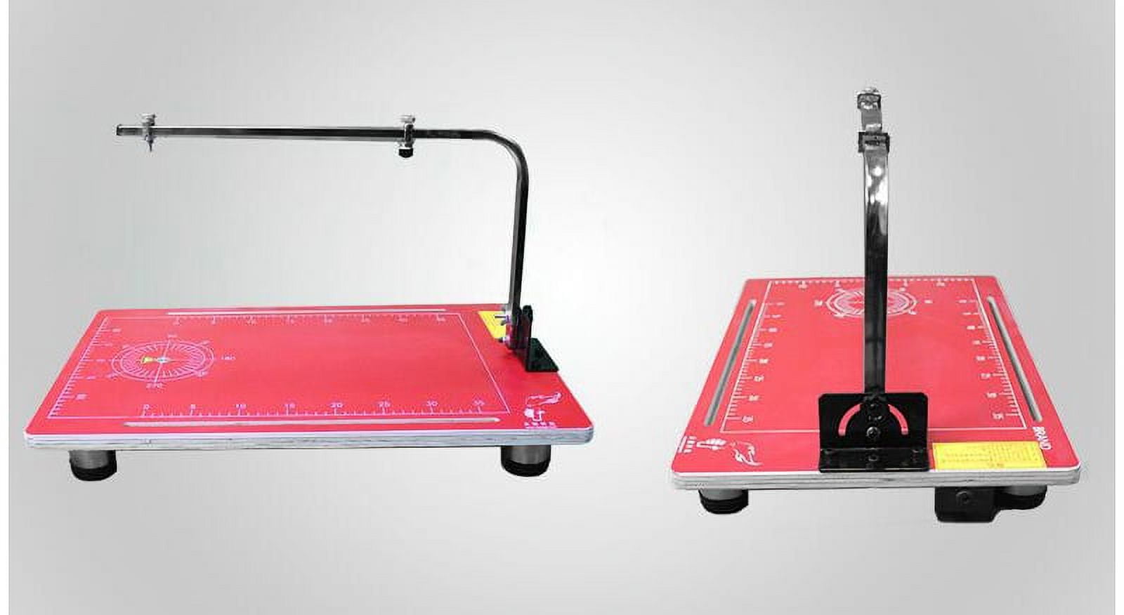 INTBUYING Foam Cutting Machine Vertical Hot Wire Foam Cutter Red 14.96*22.83 in 35W