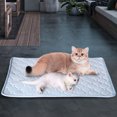 thumbnail image 3 of Pet Mat Diamond-shaped Print Exquisite Workmanship Pet Pad Large Thicken Dog Cooling Mat Self Cooling Foldable Pet Pad Durable Water Absorption for Small to Large Dogs, 3 of 8
