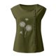 thumbnail image 4 of Mujer Verano Casual Sin mangas Botón Chaleco Cuello redondo Blusa suelta Active Top Mujer Fridja  gh2337, 4 of 4