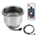 thumbnail image 1 of Billuyoard Soporte para bebidas RGB, soporte para vasos LED, soporte para bebidas de acero inoxidable para camiones, yates, escritorio Iluminación navideña Billuyoard HA015107-00, 1 of 5