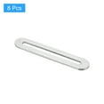 thumbnail image 3 of 8Pcs Adjustable Flat Mending Plate Support with Slot, 3.54 x 0.75 Inch Stainless Steel Slotted Straight Brace Brackets for Wooden Furniture, Silver, 3 of 6