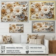 thumbnail image 4 of Designart "Timeless Floral Minimalism" Seasonal Flowers Floater Framed Canvas Prints, 4 of 5