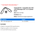 thumbnail image 2 of Timing Belt Kit - Compatible with 1985 - 1992 Volkswagen Golf 1.6L 4-Cylinder Diesel 1986 1987 1988 1989 1990 1991, 2 of 2