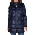 thumbnail image 2 of Pink Platinum Women's 31 Zip Front Down Blend Jacket, Navy, M, 2 of 3