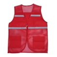 thumbnail image 3 of Chaleco de malla reflectante transpirable ropa de trabajo para hombres y mujeres chaleco publicitario suelto de verano y otoño para voluntarios temporada de caballos imprimible, 3 of 3